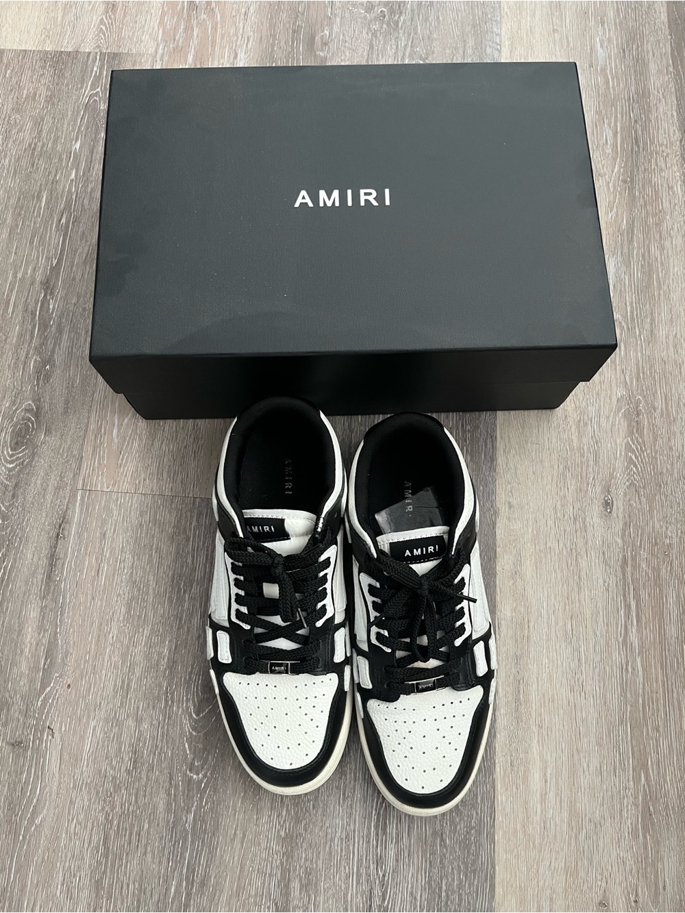 AMIRI Black & White Men’s Low-Top Sneakers
